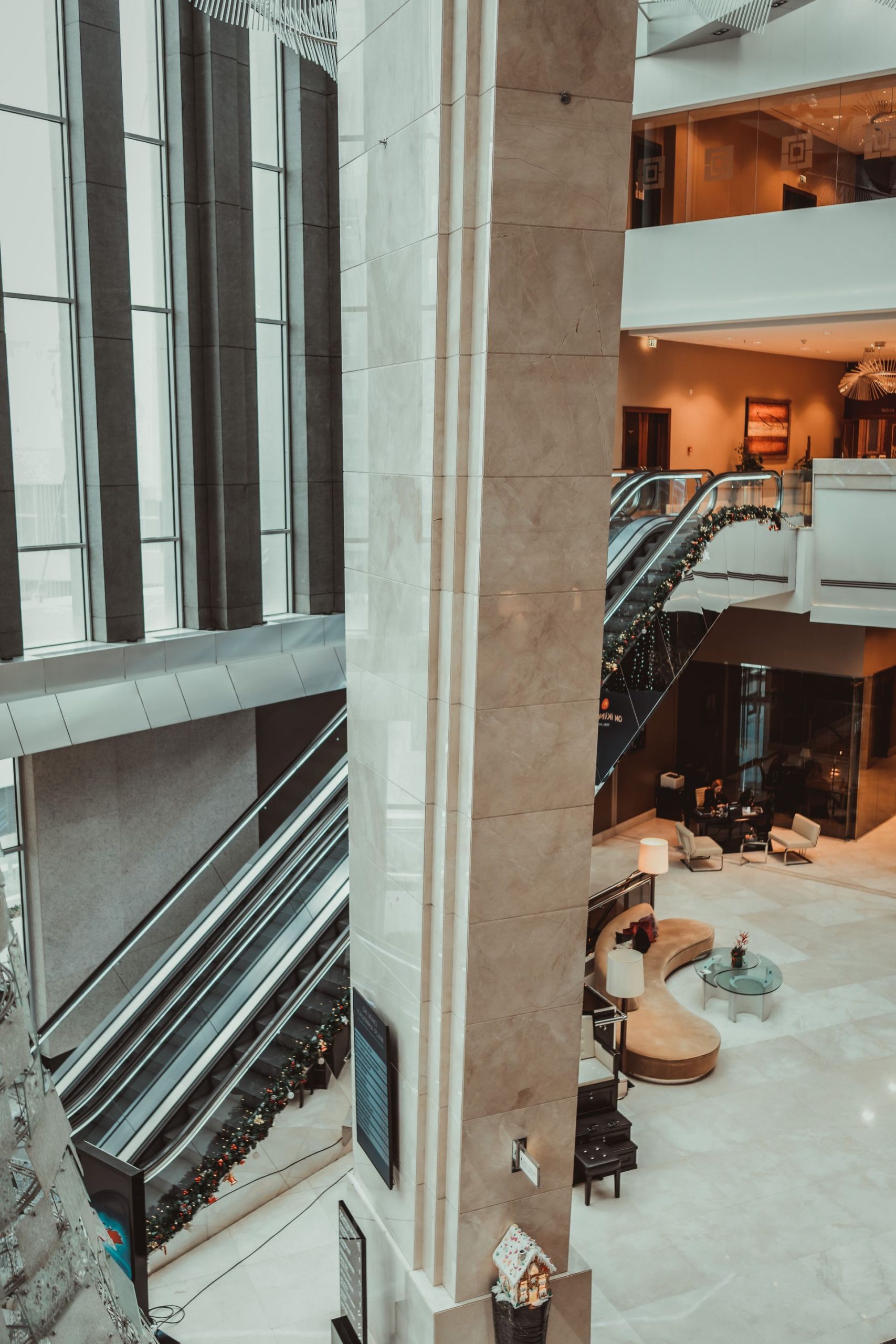 Otel lobisi iç mekan tasarımı